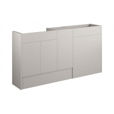 Livorna 1536mm Standard Basin  WC and 1 Door Unit Pack (Choose finish)