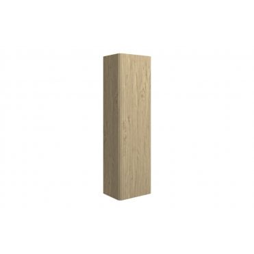 Lugano 350mm Wall Hung 1 Door Tall Unit - Textured Oak