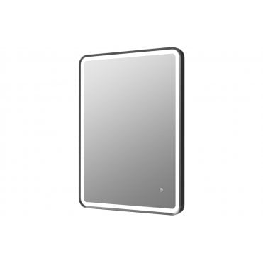 Magenti 600mm Rectangle Front-Lit LED Mirror - Matt Black