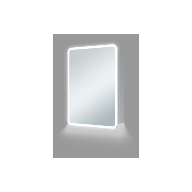 Plumb Warehouse Mantua 500mm 1 Door LED Mirrored Cabinet