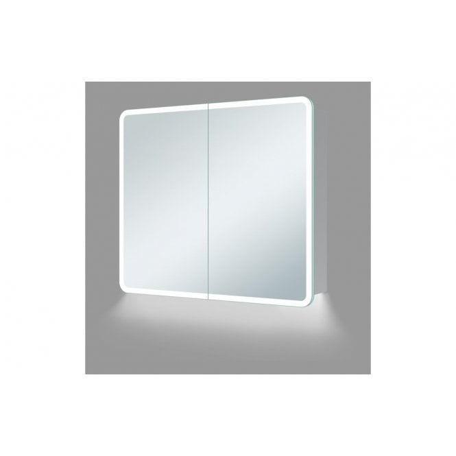 Plumb Warehouse Mantua 600mm 2 Door LED Mirrored Cabinet
