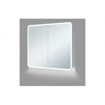 Mantua 600mm 2 Door LED Mirrored Cabinet