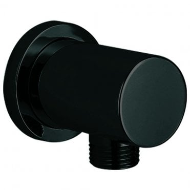 Matt Black Round Outlet Elbow