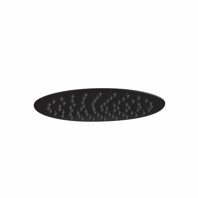 Plumb Warehouse Matt Black Round Shower Head (2 sizes)