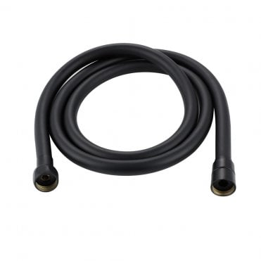 Matt Black Smooth Shower Hose - 1500mm Long