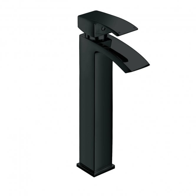Plumb Warehouse Matt Black Tall Mono Basin Mixer Tap