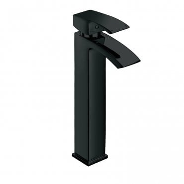 Matt Black Tall Mono Basin Mixer Tap
