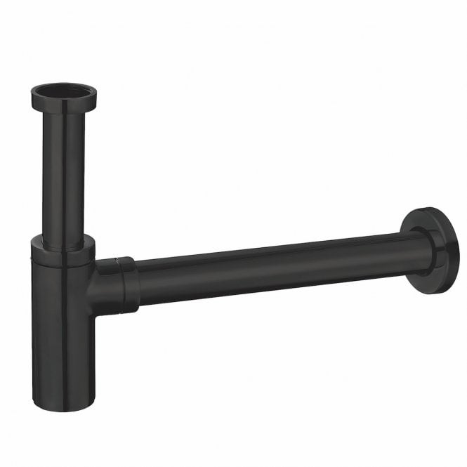 Plumb Warehouse Matte Black Minimalist Bottle Trap