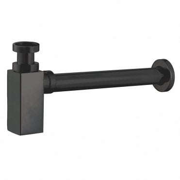Matte Black Square Bottle Trap