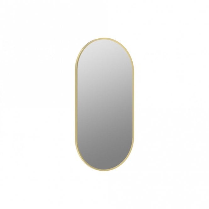 Plumb Warehouse Megenti Oblong Mirror - Matt Black/Brushed Brass