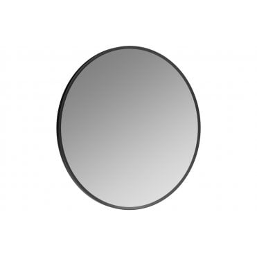 Megenti Round Mirror - Matt Black