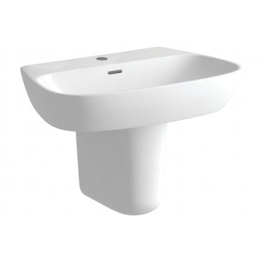 Melfie 600x400mm 1 Tap Hole Basin & Semi Pedestal