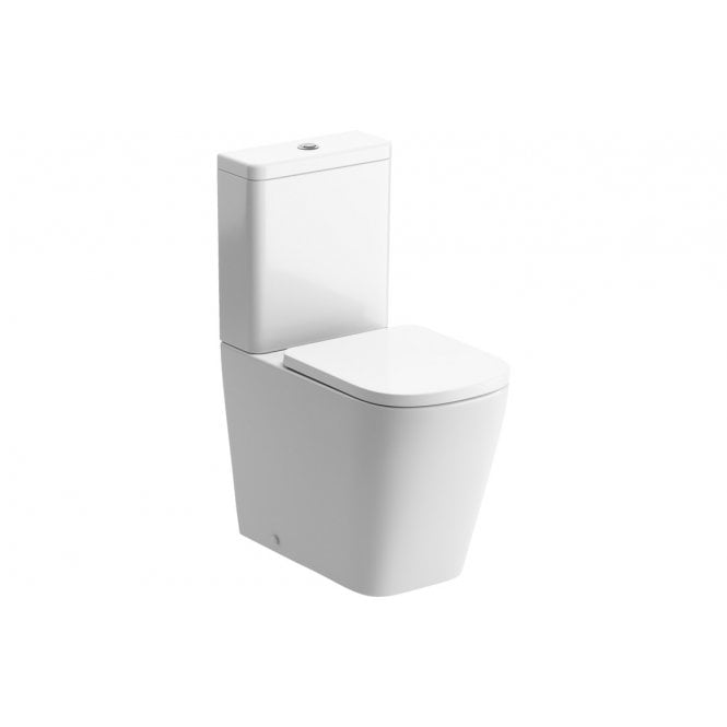 Plumb Warehouse Melfie Rimless Close Coupled Fully Shrouded Short Projection WC & Soft Close Seat