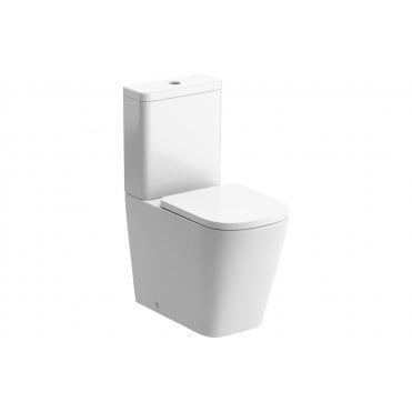 Melfie Rimless Close Coupled Fully Shrouded Short Projection WC & Soft Close Seat