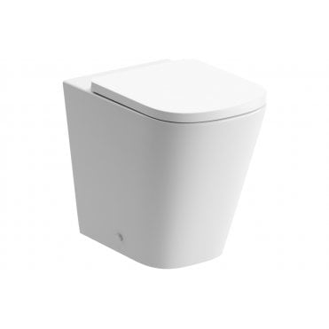 Melfie Square Soft Close Toilet Seat - White