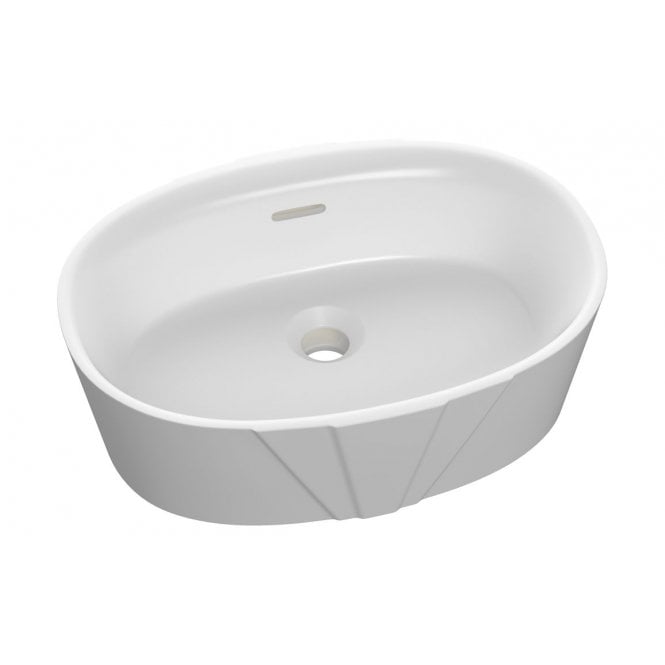 Plumb Warehouse Mesina 460x320mm Resin Washbowl, White