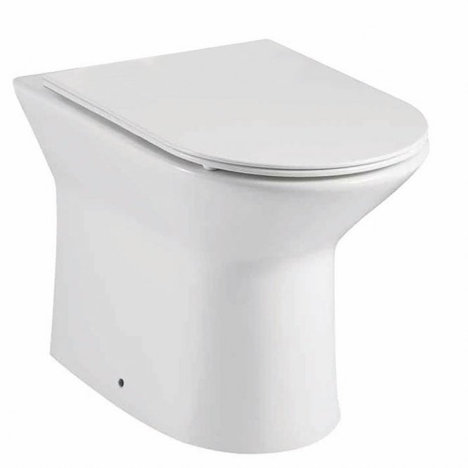 Plumb Warehouse Middleton Rimless Back TO Wall Toilet With Slim Close Seat