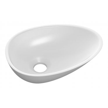 Montecelio 320x220mm Mini Resin Washbowl, White