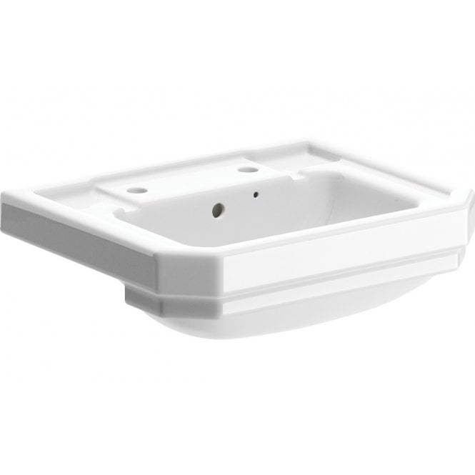 Plumb Warehouse Mugello 500x450mm 2 Tap Holes Semi Recessed Basin