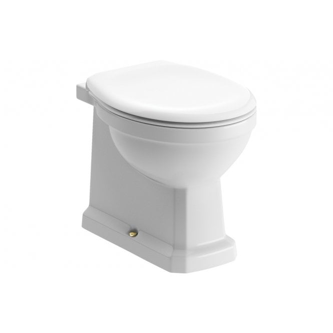 Plumb Warehouse Mugello Back To Wall WC & Soft Close Seat w/Brushed Brass Finishes