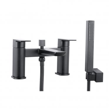 Muro Matt Black Bath Shower Mixer Tap