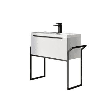 Muro Matt Black Universal Frame For Basin