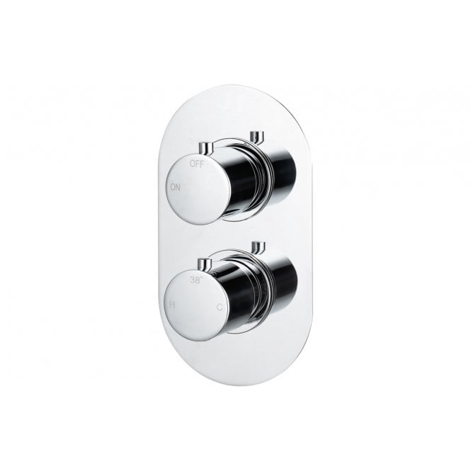 Plumb Warehouse Okbia Thermostatic Twin Shower Valve