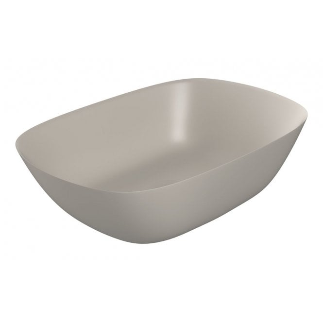 Plumb Warehouse Ortona 460x320mm Resin Washbowl, Latte