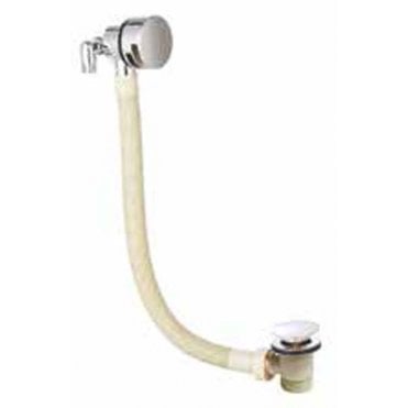 Plumb Warehouse Overflow Bath Filler with Sprung Plug Waste