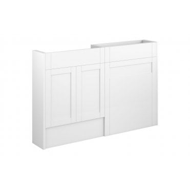 Perugio 1236mm Slim Basin and WC Unit Pack (Choose finish)