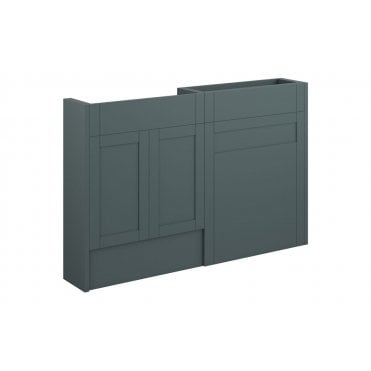 Perugio 1236mm Slim Basin and WC Unit Pack (Choose finish)