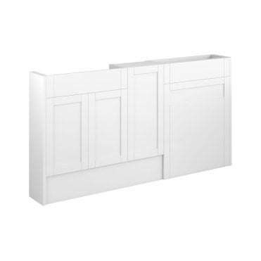 Perugio 1536mm Slim Basin  WC and 1 Door Unit Pack (Choose finish)