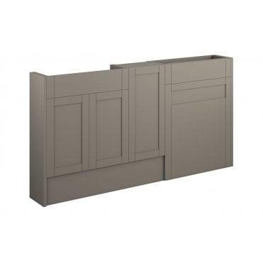 Perugio 1536mm Slim Basin  WC and 1 Door Unit Pack (Choose finish)