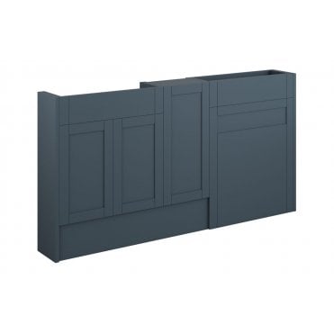 Perugio 1536mm Slim Basin  WC and 1 Door Unit Pack (Choose finish)