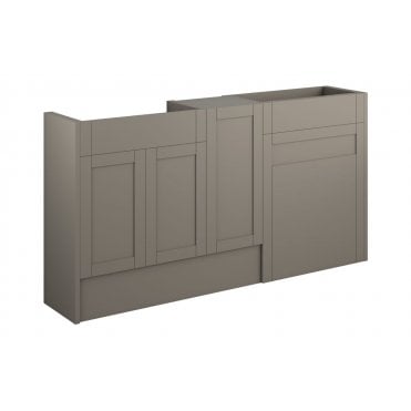 Perugio 1536mm Standard Basin  WC and 1 Door Unit Pack (Choose finish)