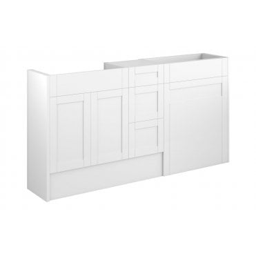 Perugio 1536mm Standard Basin  WC and 3 Drawer Unit Pack (Choose finish)