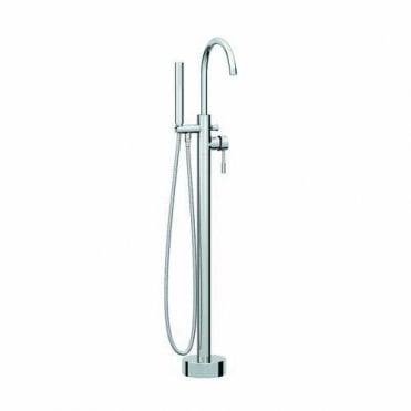 Plumb Warehouse Pin Freestanding Bath Shower Mixer Tap with Shower Kit