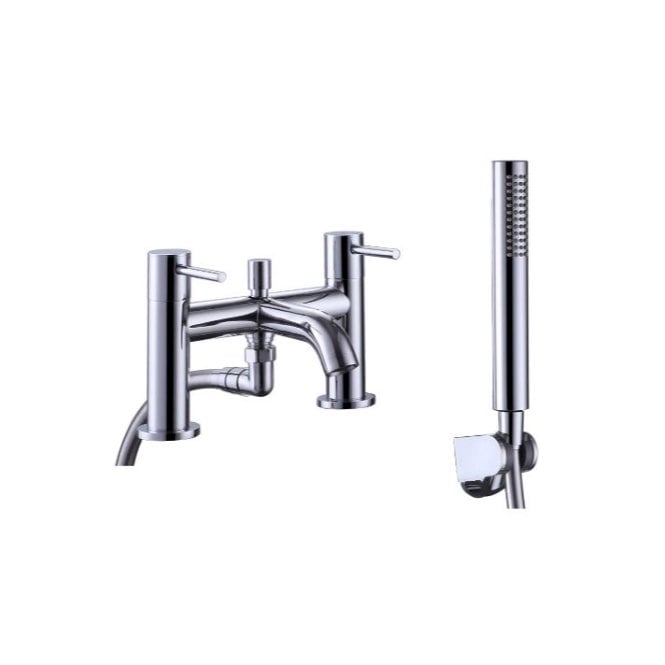 Plumb Warehouse  Pin Lux Bath Shower Mixer Tap with Shower Kit