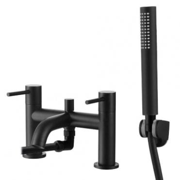 Plumb Warehouse Pin Lux Bath Shower Mixer Tap with Shower Kit