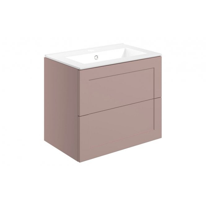Plumb Warehouse Portofini 615mm Wall Hung 2 Drawer Basin Unit & Basin (Select finish)