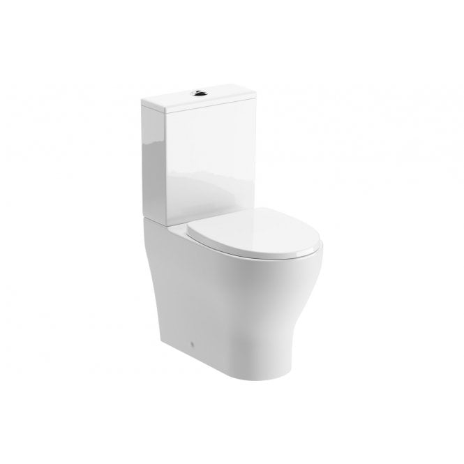 Plumb Warehouse Potenze Rimless Close Coupled Fully Shrouded WC & Soft Close Seat
