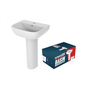Potenzi 1TH Basin & Full Pedestal