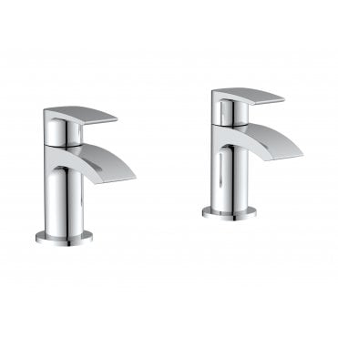 Psi Tap Pair for 2 Tap Hole Basin  - Chrome