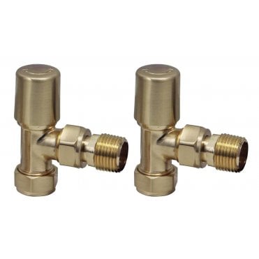 Plumb Warehouse Radiator Valve Angled 15mm (Pair)