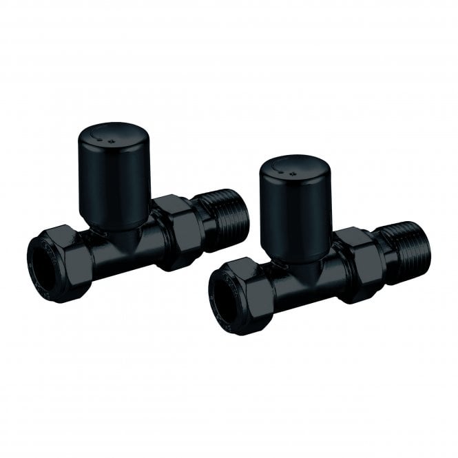 Plumb Warehouse  Radiator Valve Straight 15mm (Pair)