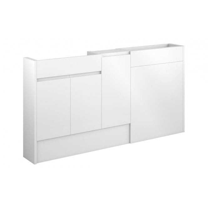 Plumb Warehouse Ravenna 1536mm Slim Basin  WC and 1 Door Unit Pack (Choose finish)