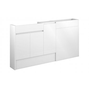 Ravenna 1536mm Slim Basin  WC and 1 Door Unit Pack (Choose finish)