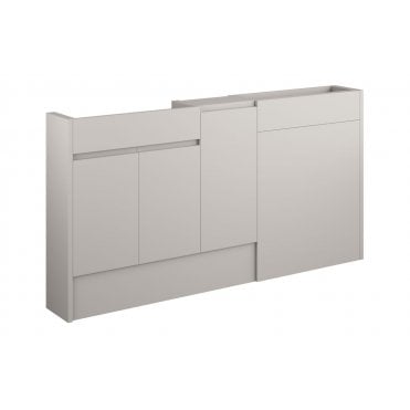 Ravenna 1536mm Slim Basin  WC and 1 Door Unit Pack (Choose finish)