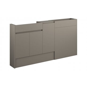 Ravenna 1536mm Slim Basin  WC and 1 Door Unit Pack (Choose finish)
