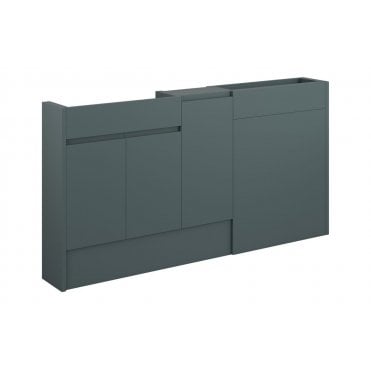 Ravenna 1536mm Slim Basin  WC and 1 Door Unit Pack (Choose finish)